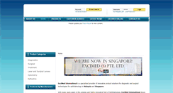 Desktop Screenshot of excimed.com
